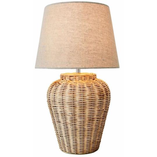 rattan asztali lampa klasszikus country mediterran vilagitas len ernyos nappali haloszoba lampak fa lampa polgari elegans textil lampaburas country elegans.jpg